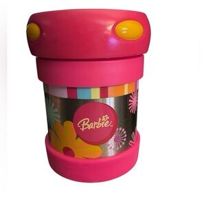 Barbie Thermos Stainless Steel Insulated Pink Container Sz 5” Y2K Barbiecore